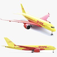 Detailed DHL Airplane