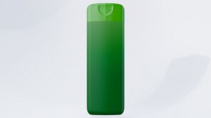 3D Modern Green Cosmetic Bottle - Shampoo and Lotion Asset model