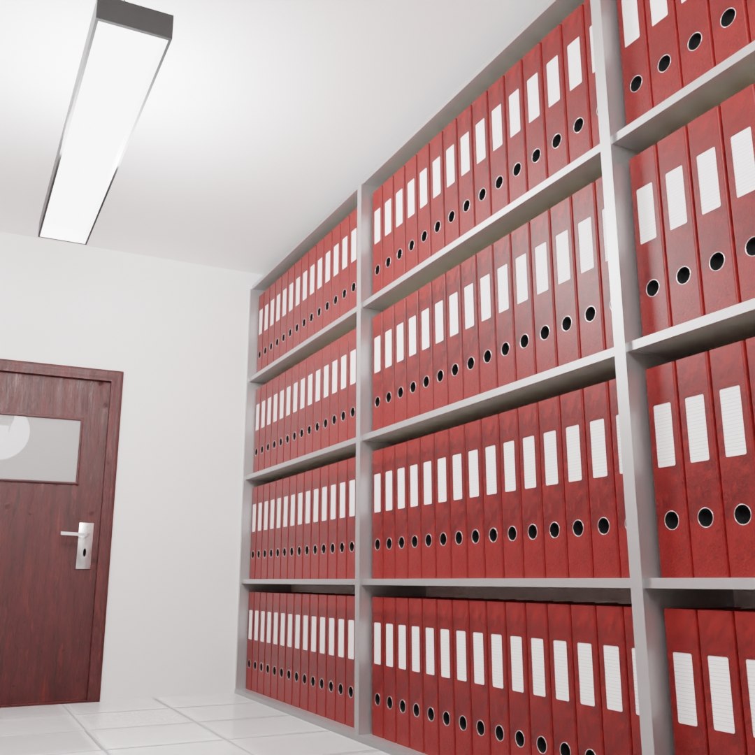 Archive Folder Room 3D - TurboSquid 1617457