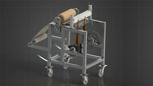 3D fiberglass net cutting machine model