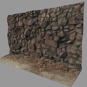 3d model stone wall