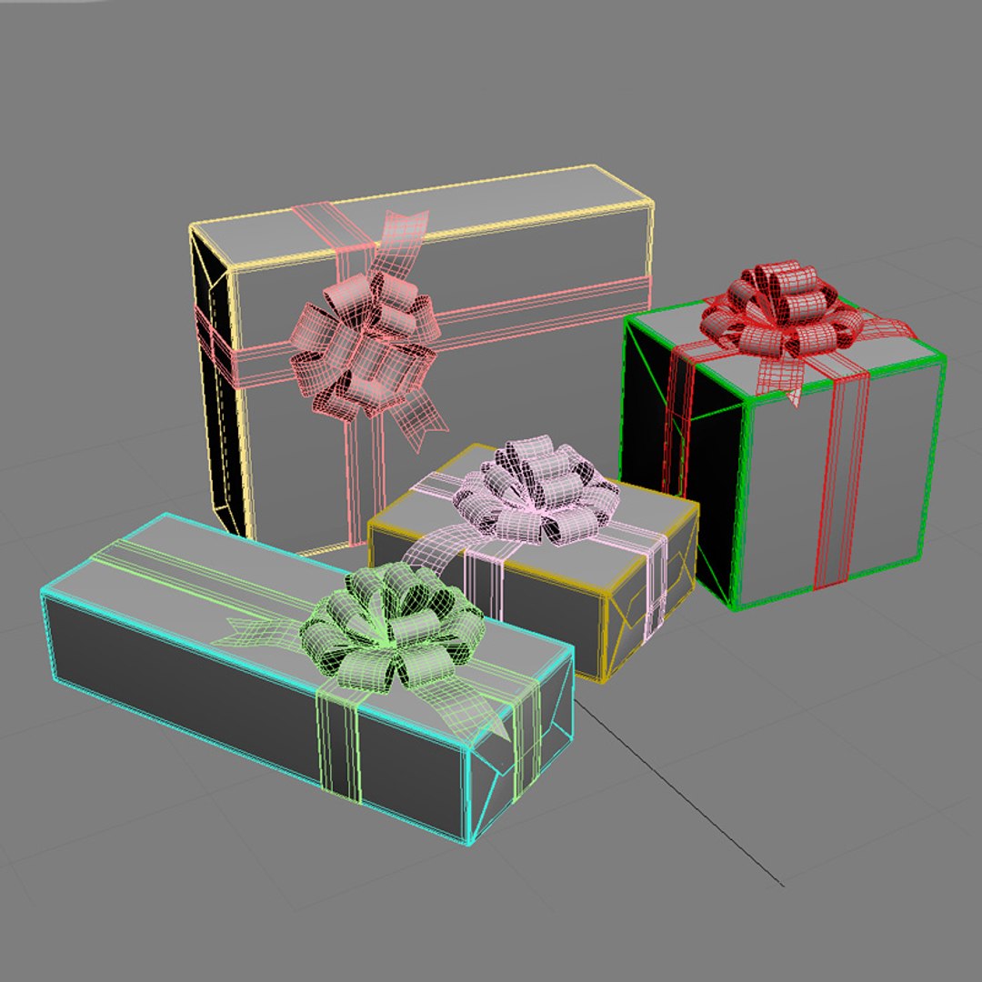 3ds max gift box