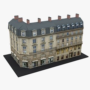 Typical Parisian Apartment Building 34 3D model