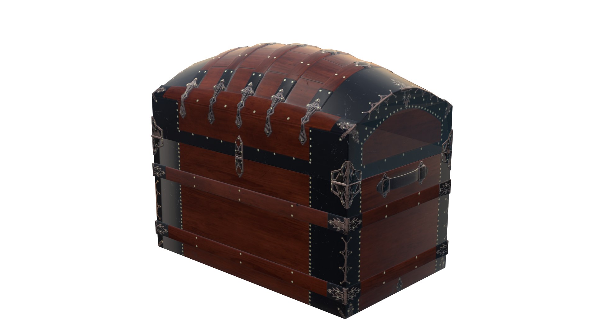 Low Poly Antique Wooden Trunk 3D Model 3D Model - TurboSquid 2300103