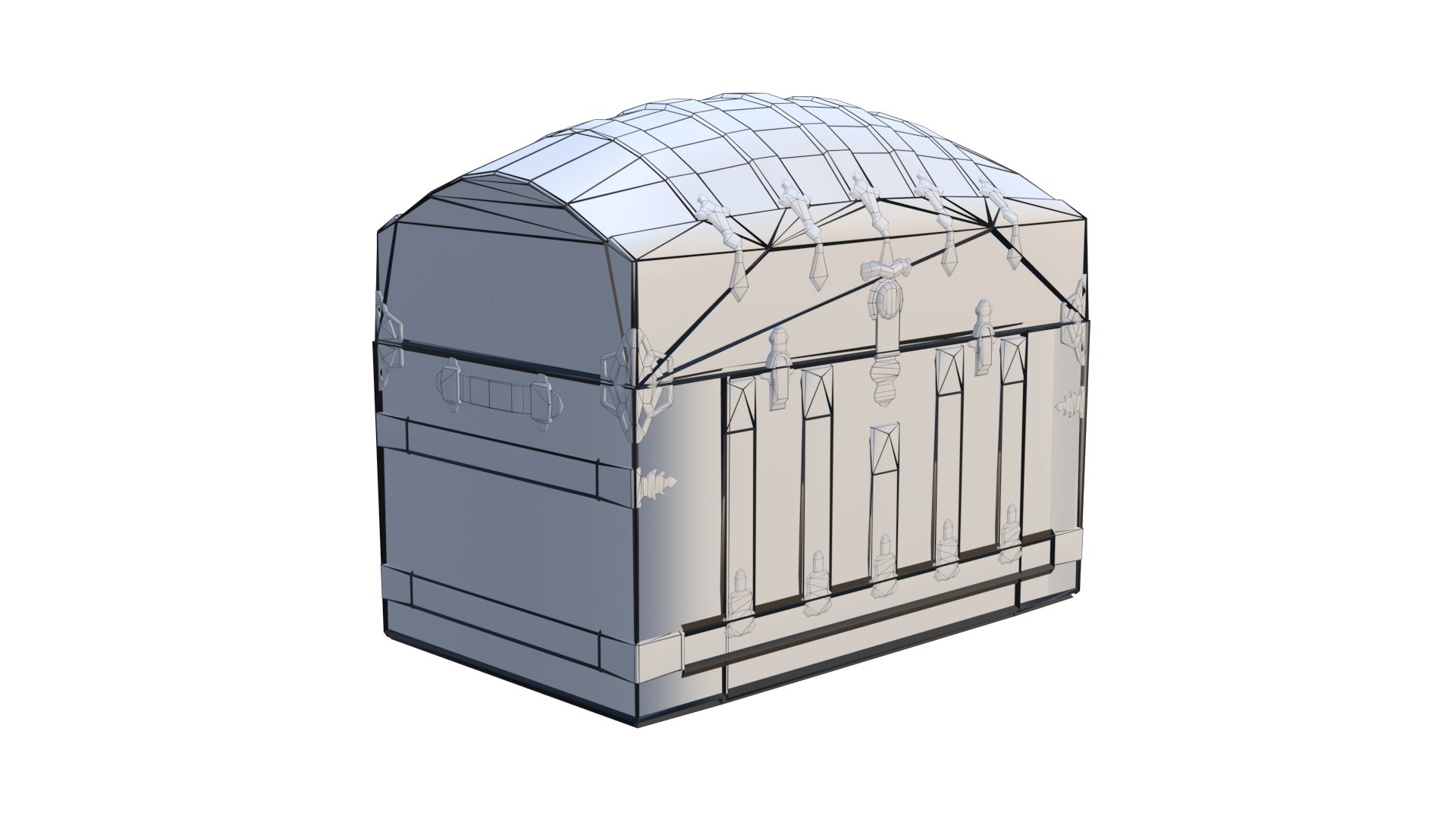 Low Poly Antique Wooden Trunk 3D Model 3D Model - TurboSquid 2300103