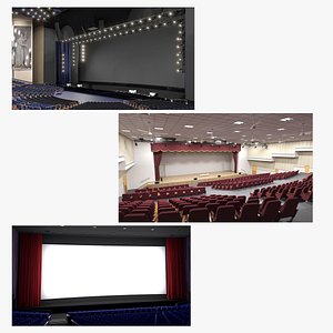3D Types Of Theatre Stages Collection