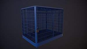cage - blue 2k model