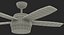 3D chromium blades ceiling fan