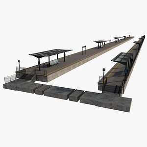 3D railroad platforms rail