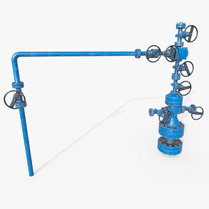 Oil Wellhead v2 3D model