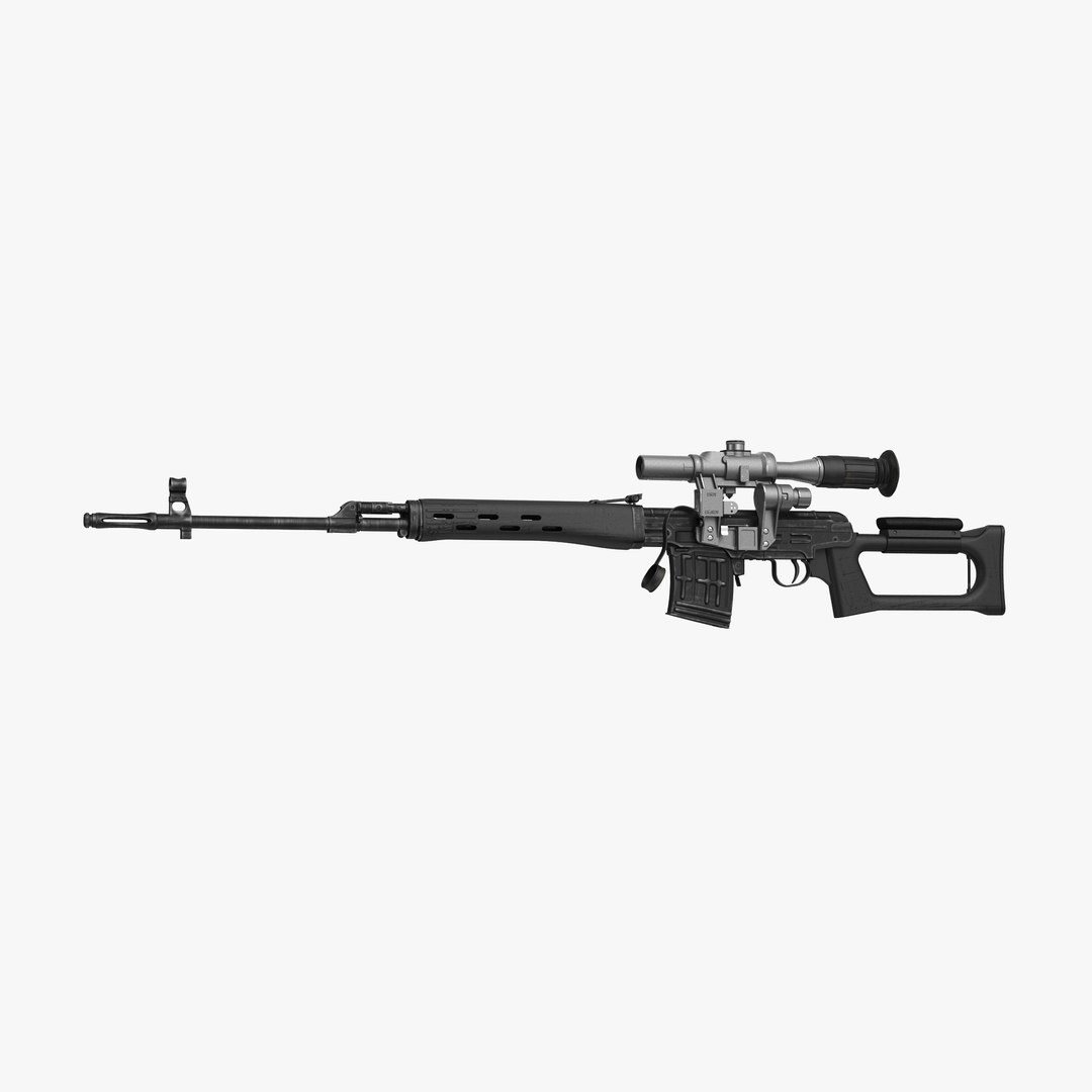 Dragunov Sniper Rifle SVD 3D model preview