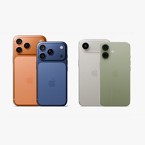 Apple iPhone 17 All Models in Official Design 3D