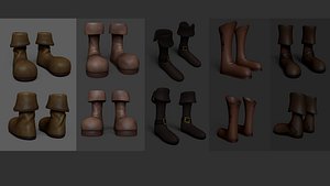05 boots - pack 3D