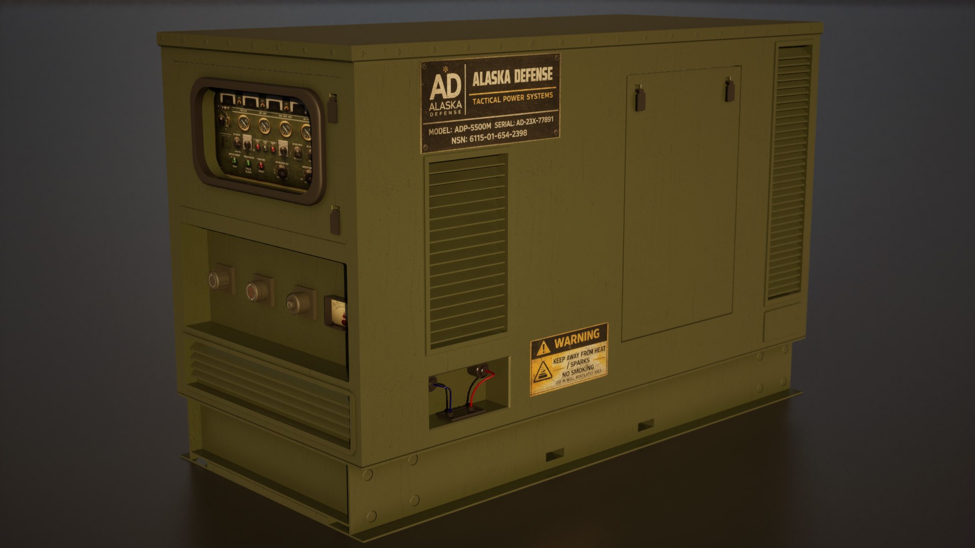 3D Military Tactical Generator - TurboSquid 2551419
