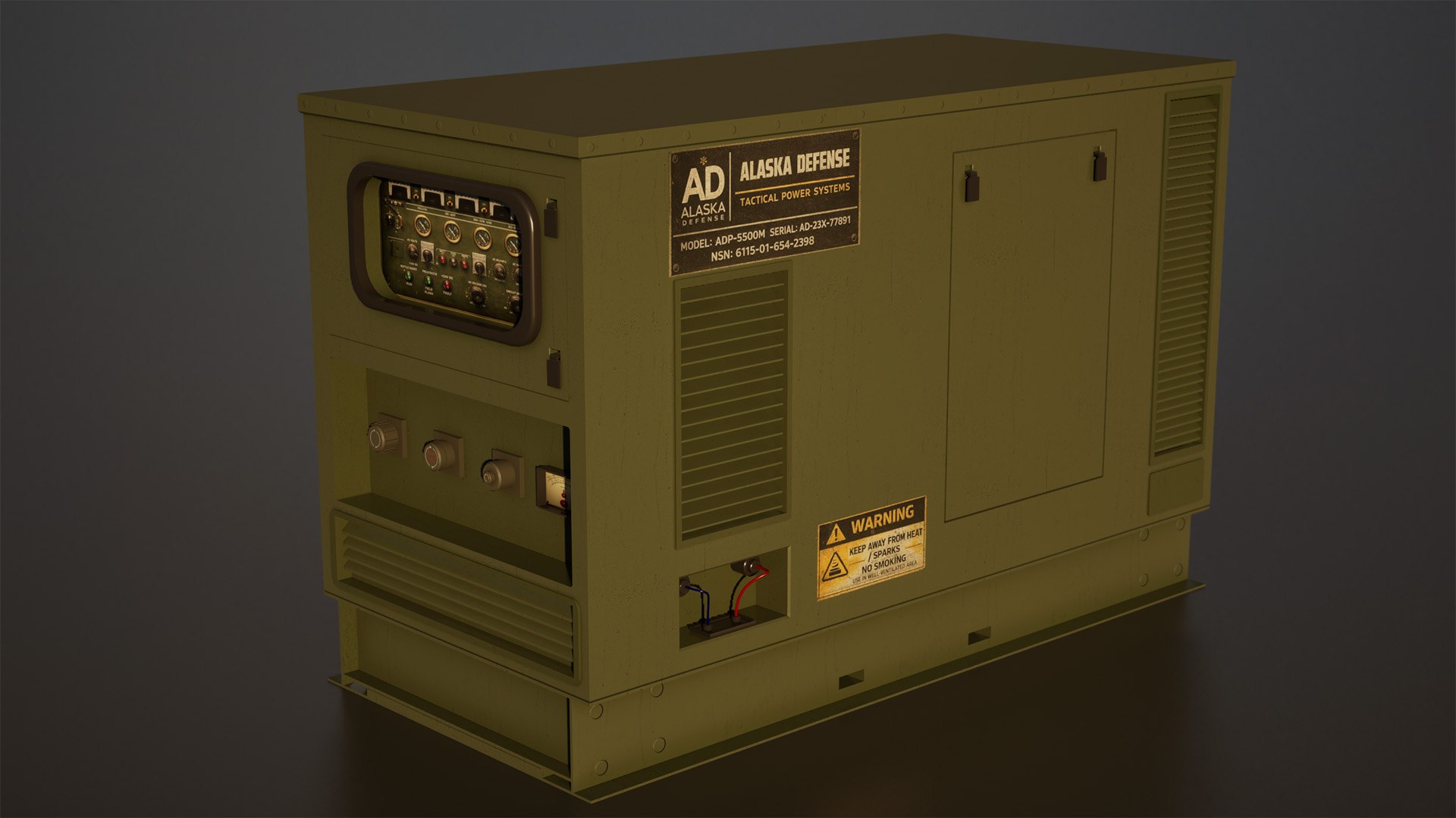3D Military Tactical Generator - TurboSquid 2551419