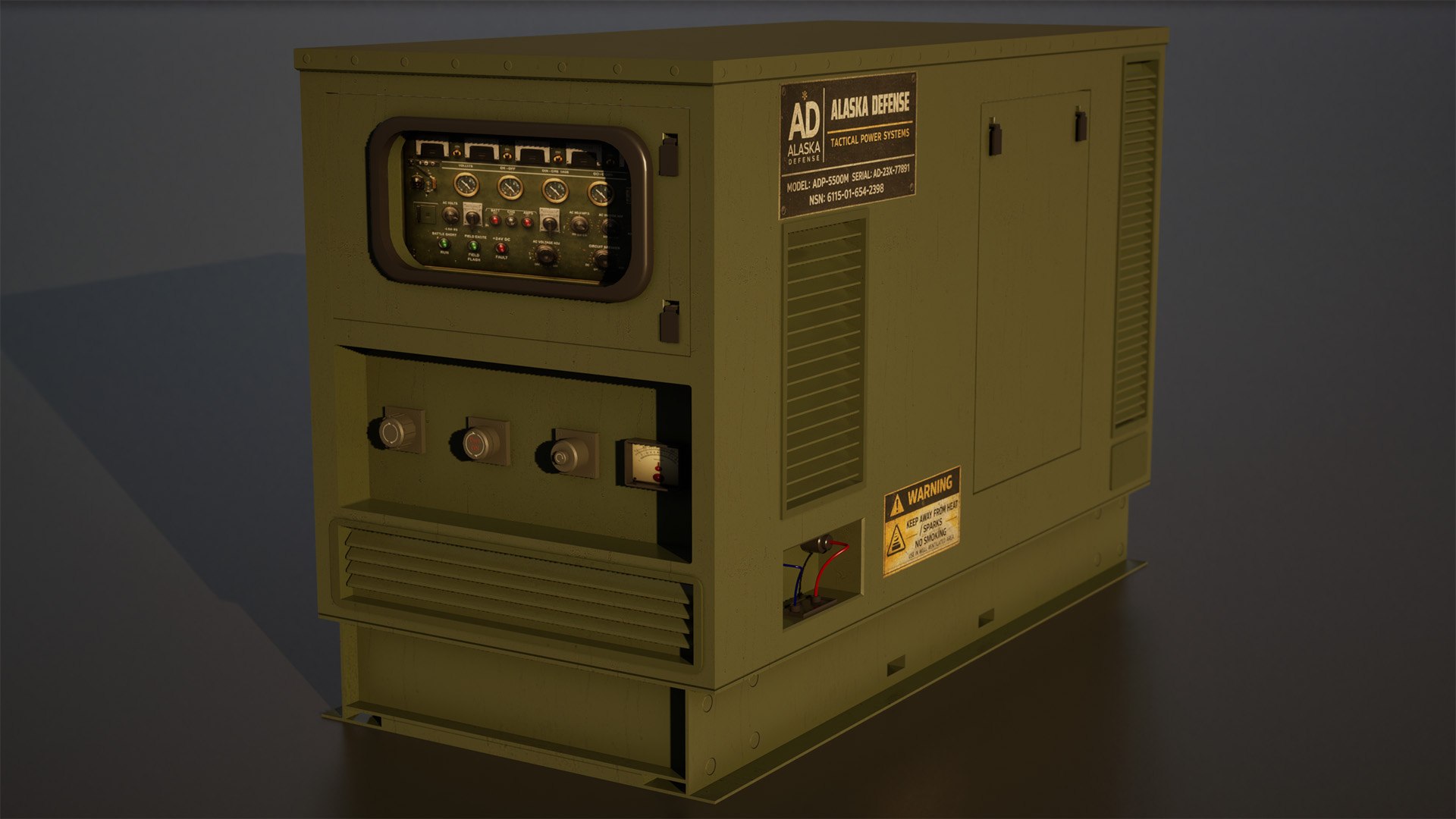 3D Military Tactical Generator - TurboSquid 2551419