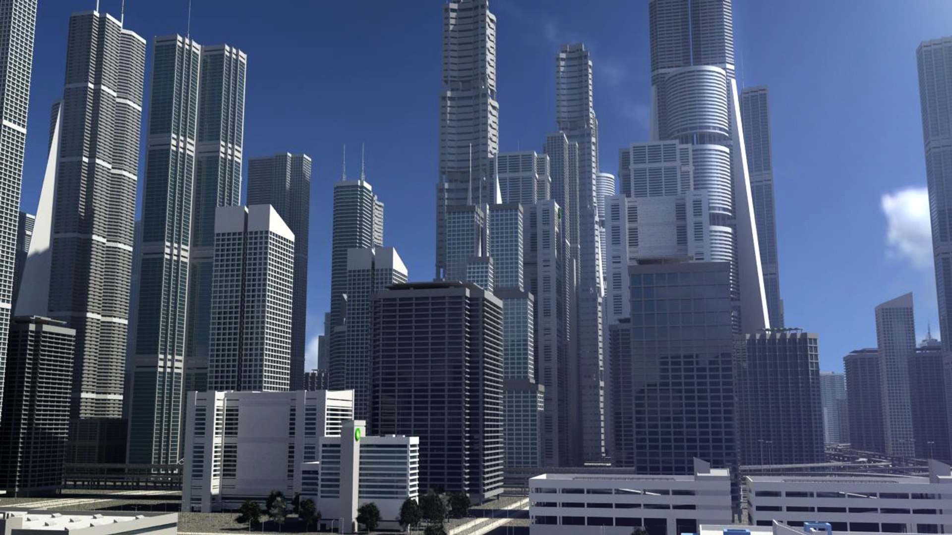 3D Freeway City Environment - TurboSquid 1339748