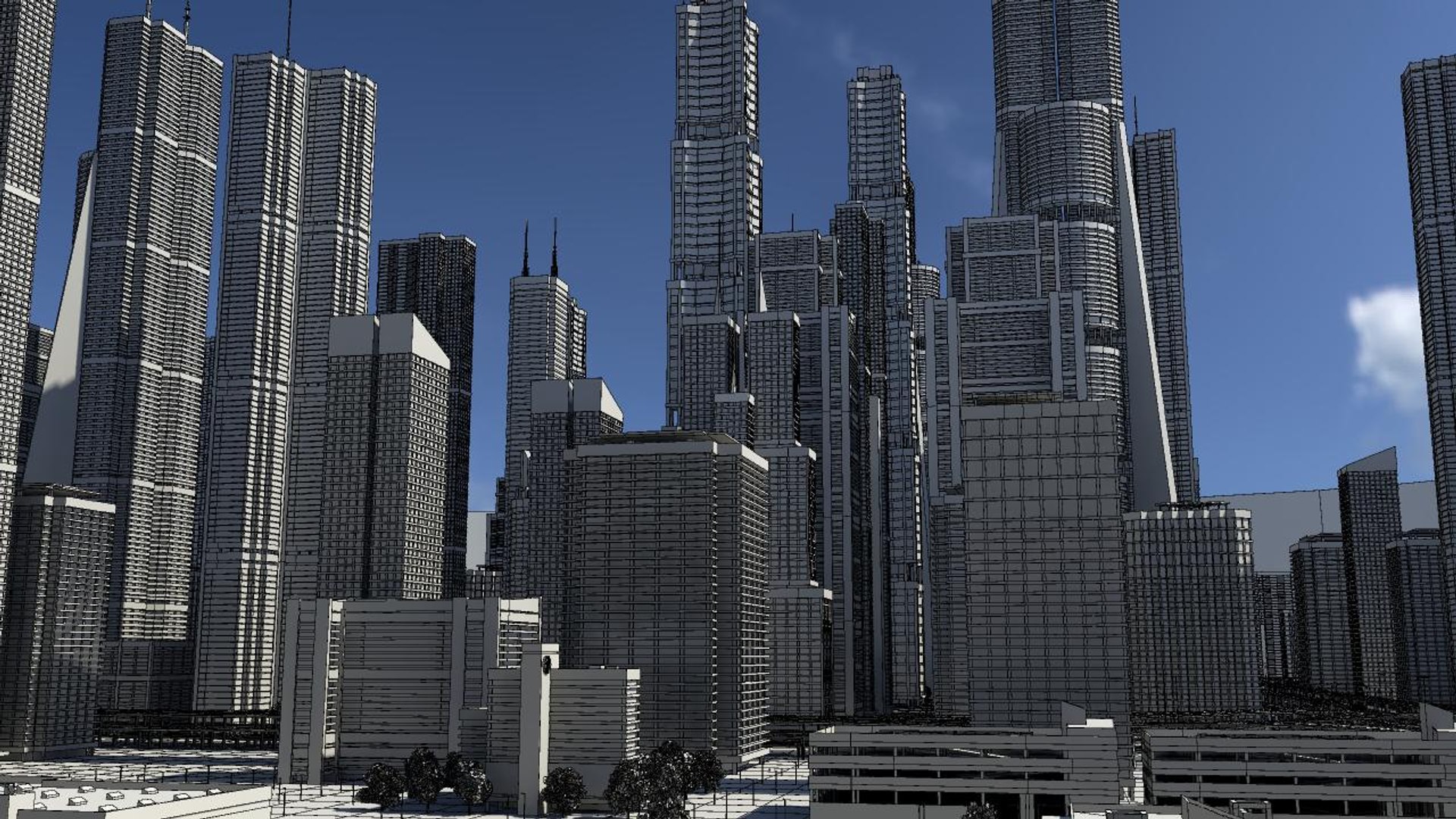 3D Freeway City Environment - TurboSquid 1339748
