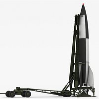V-2 Ballistic Missile with Launcher