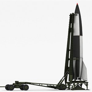 V-2 Ballistic Missile with Launcher