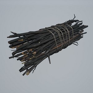 3D pile brushwood