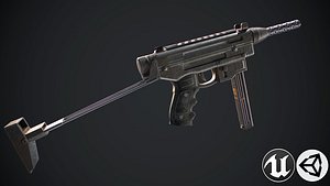 bullet gun 3D model
