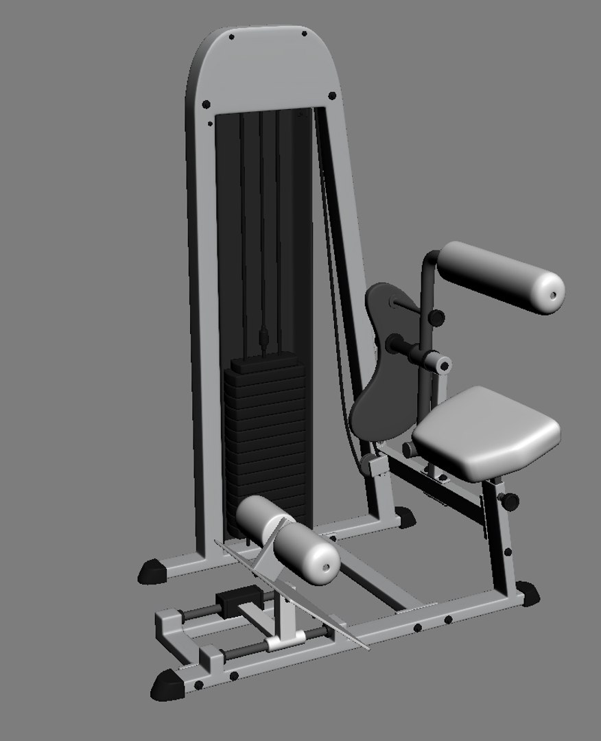 3d Equipment Fitness Model