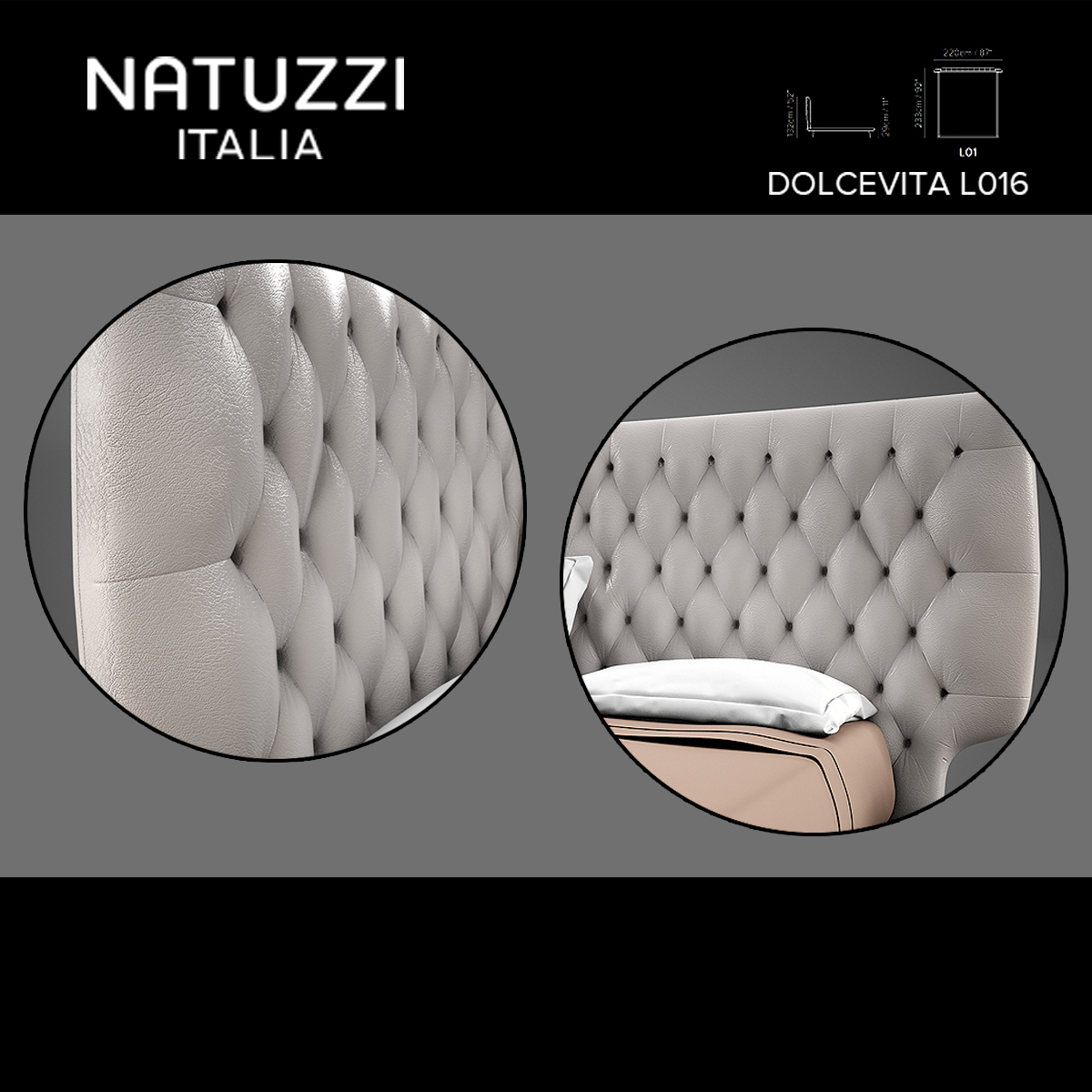 3d natuzzi dolcevita l01 bed model