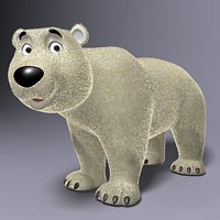 Cartoon Polar Bear Rigged