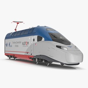 Red Maglev Bullet Train Engine 3D Model $99 - .3ds .blend .c4d