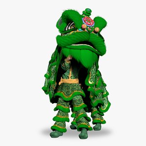 3D model Lion Dance Lunar New Year