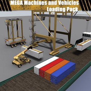 3d model mega machines vehicles -