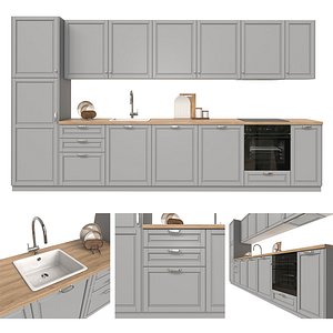 Ikea Metod Bobdyn Kitchen 3D model
