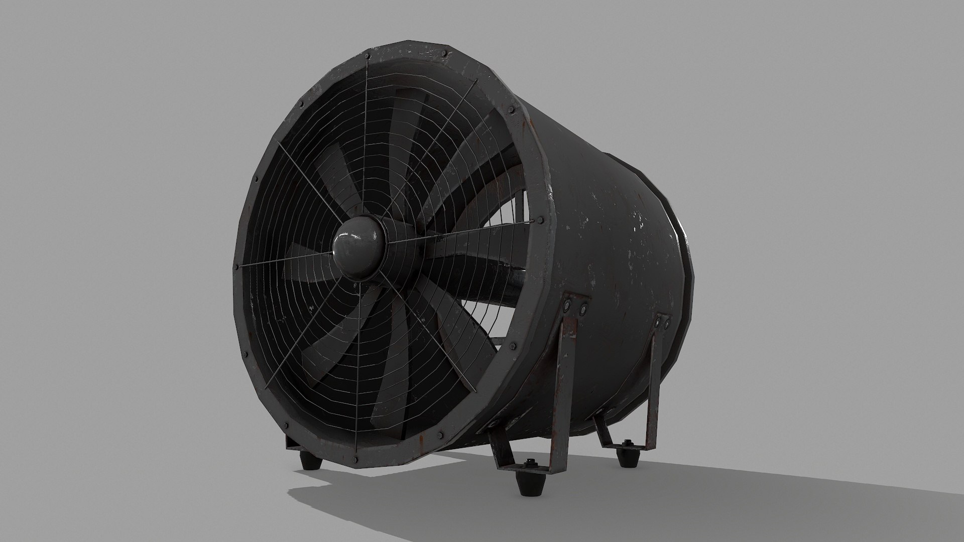 3D Industrial Rusted Fan - TurboSquid 1734193