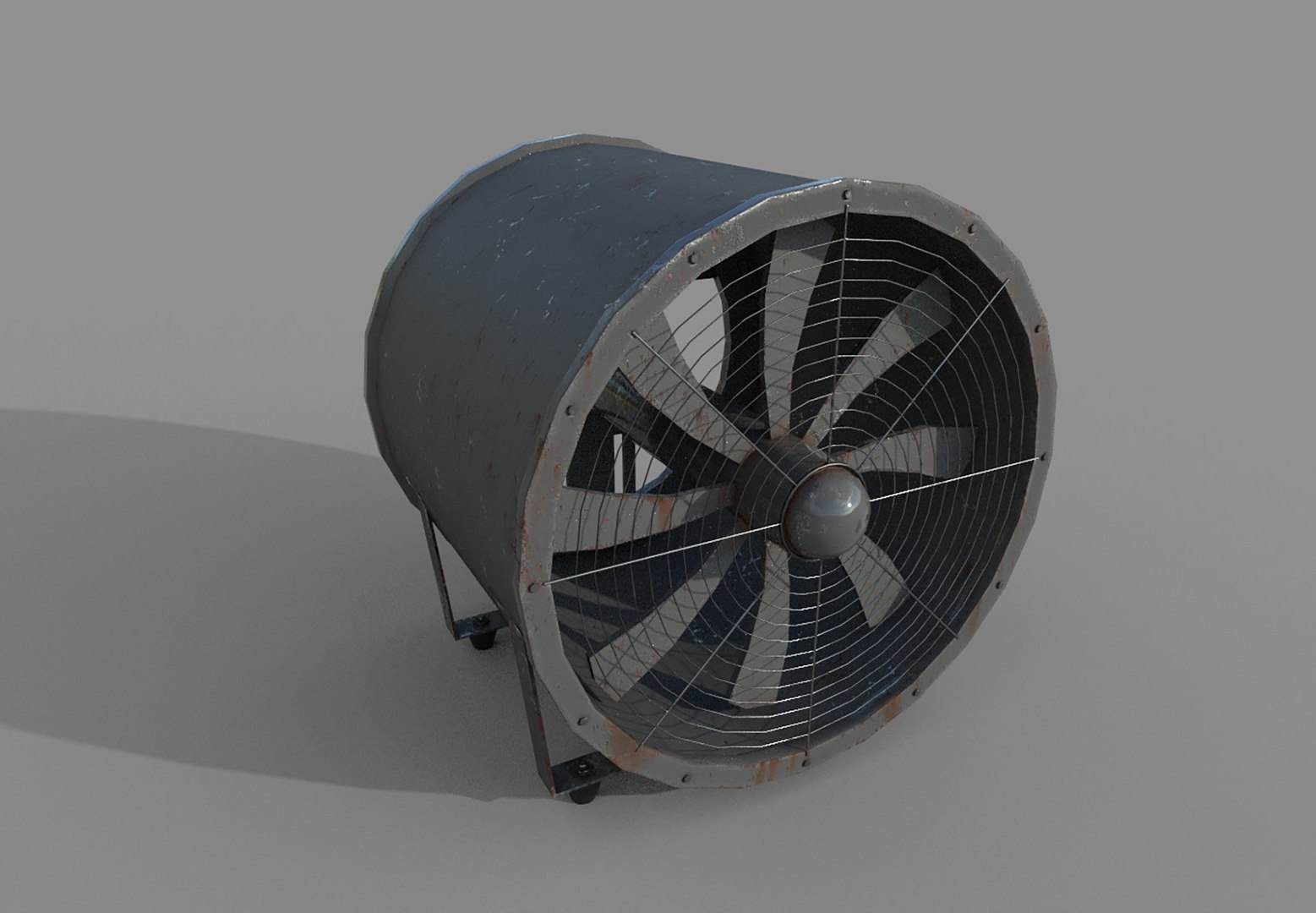 3D Industrial Rusted Fan - TurboSquid 1734193