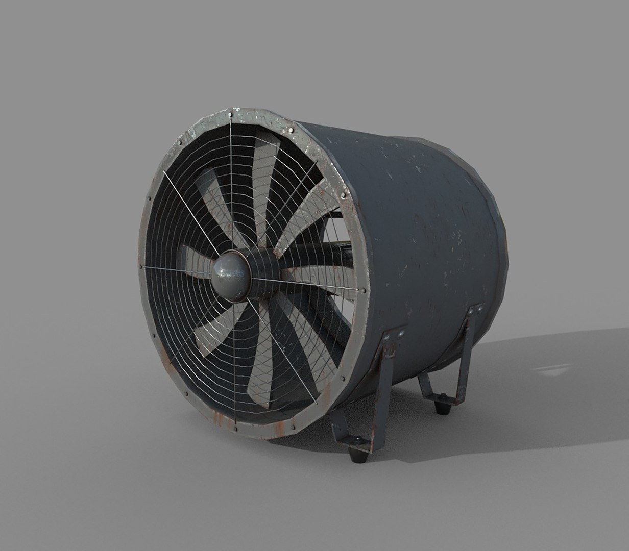 3D Industrial Rusted Fan - TurboSquid 1734193