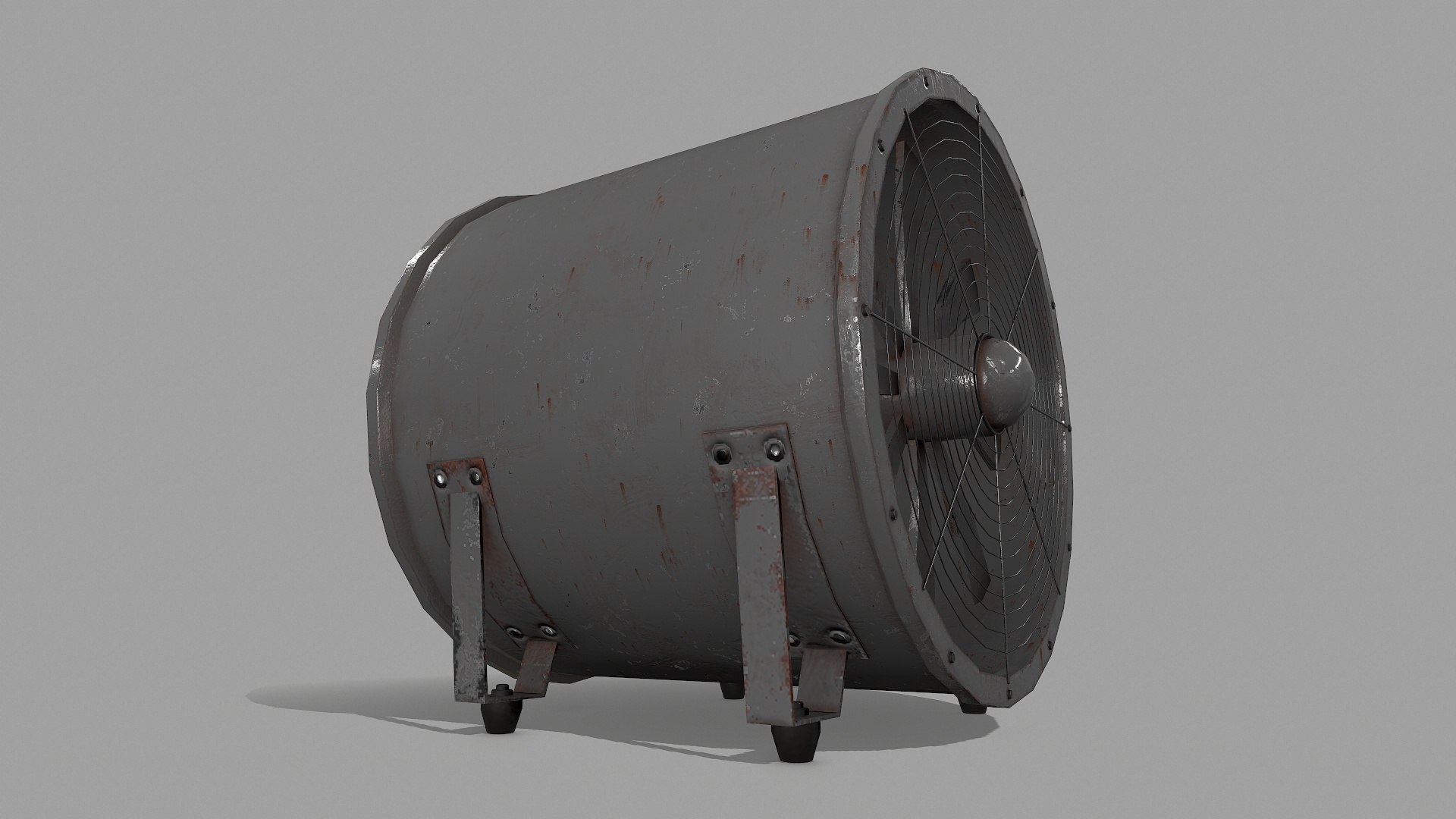 3D Industrial Rusted Fan - TurboSquid 1734193