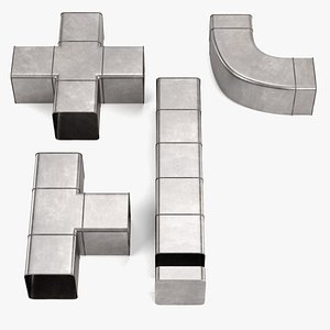 square pipes 3d model