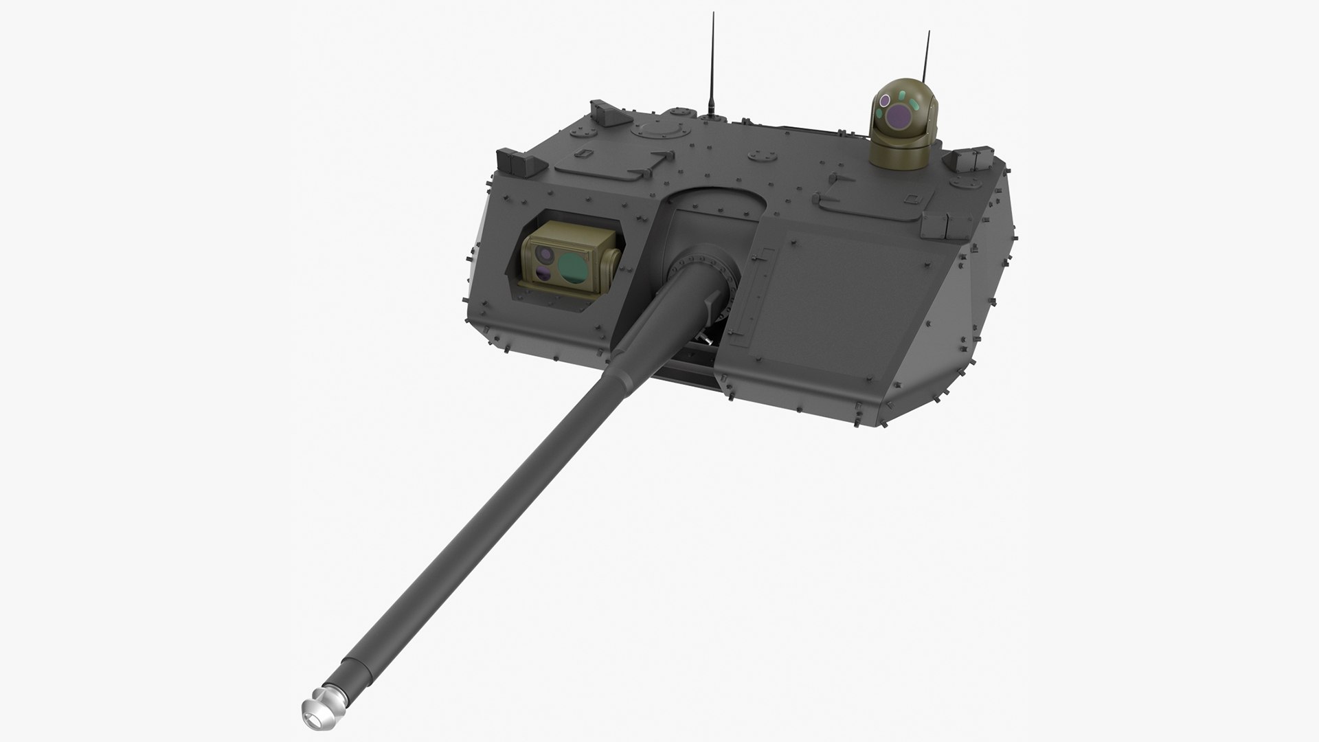 Tank Turret 3D model preview