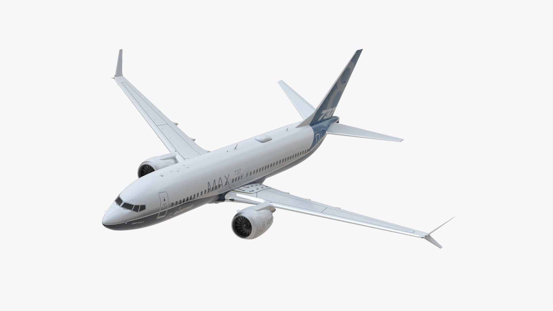 3D Aircraft Boeing 737 MAX In Flying Model TurboSquid 2328274