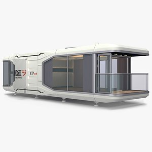 Capsule House E7 Lights On 3D model