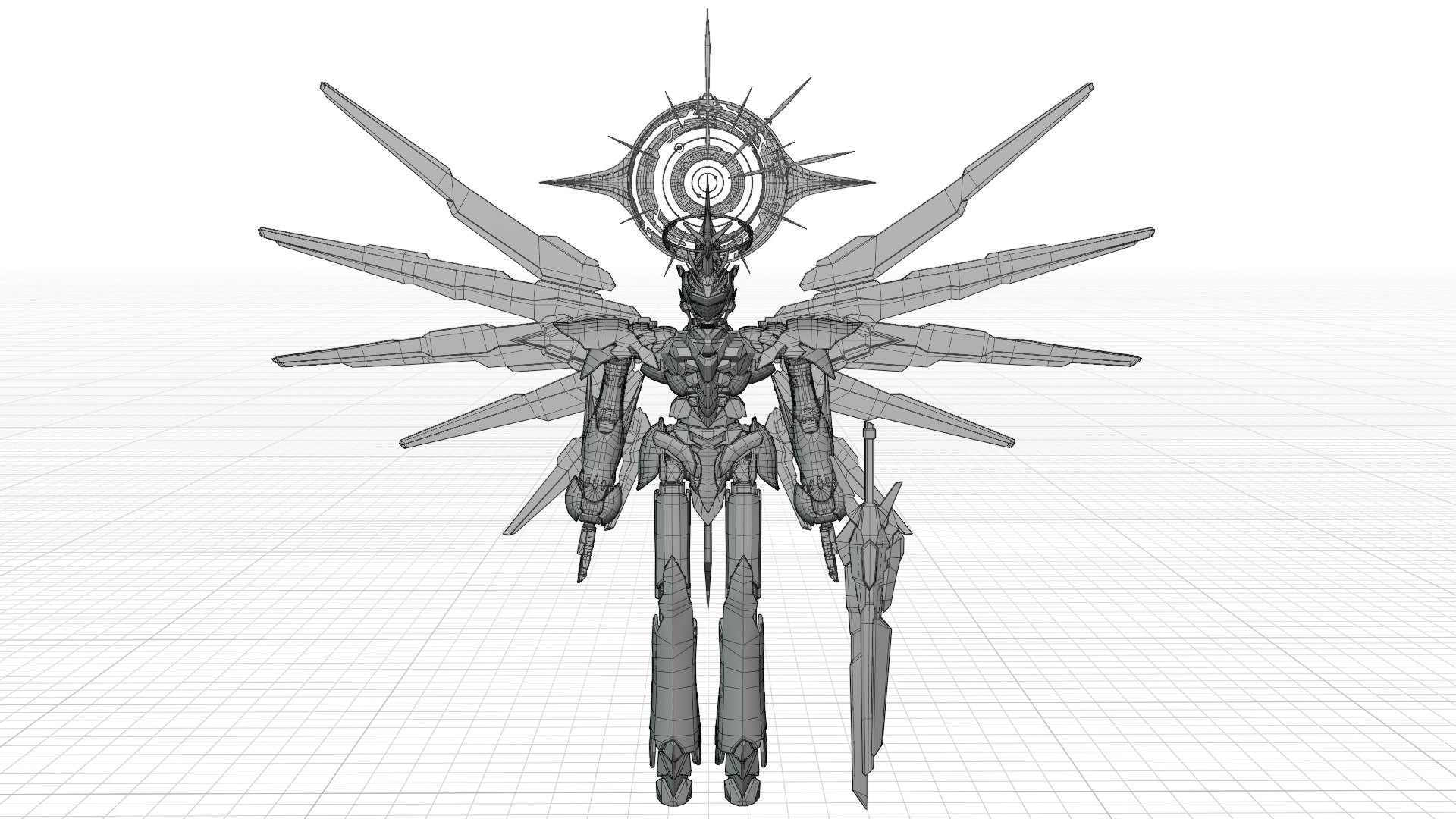 Cosmic Future Mecha Sanctus Luminari 3D Model - TurboSquid 2396447