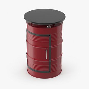 Barrel Table 3D model