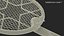 Mosqzap Foldable Bug Zapper Racket 3D