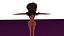free low poly woman in dress 34