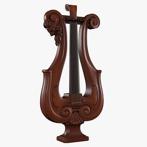 3d antique lyre model