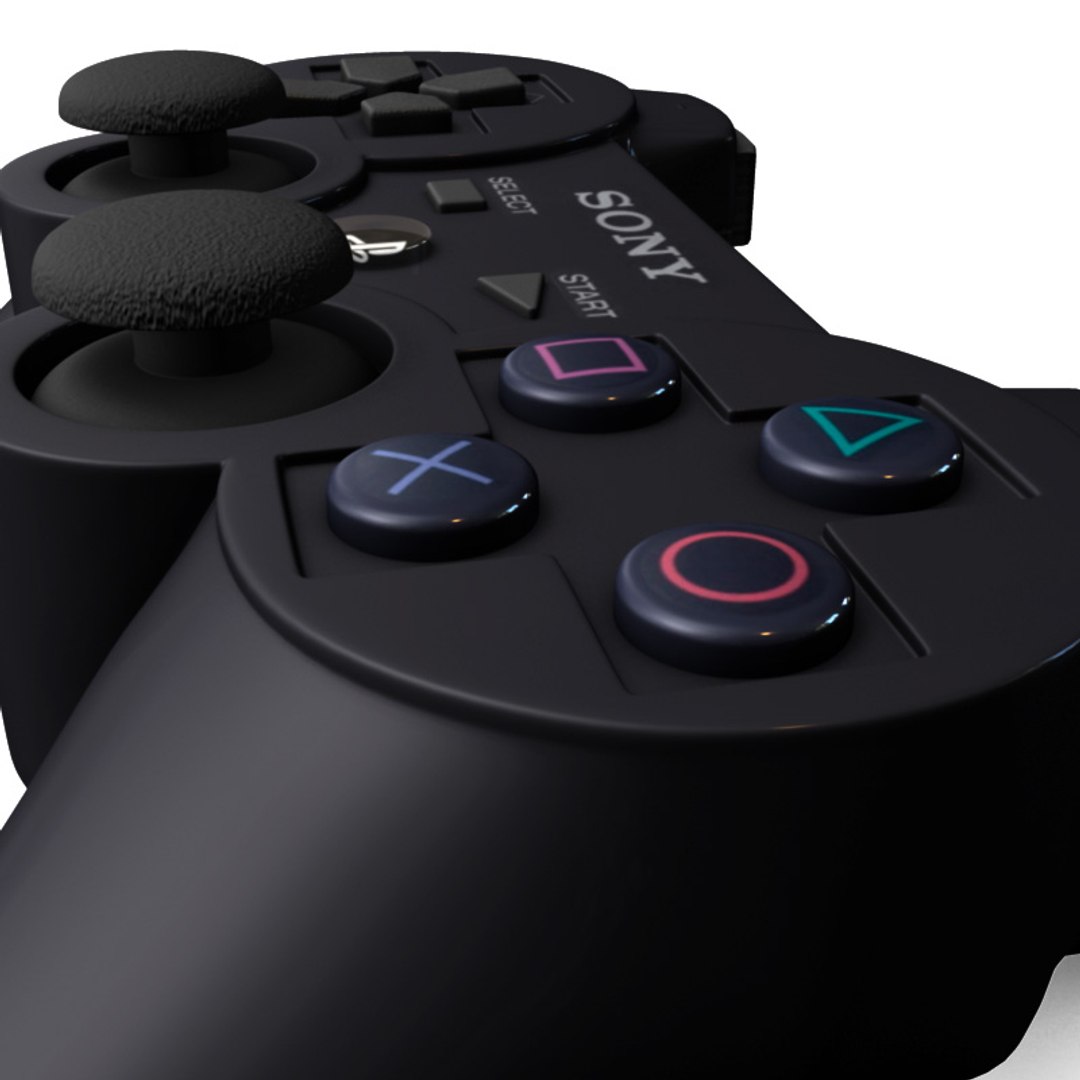 Built Ps3 Controller 3d Model