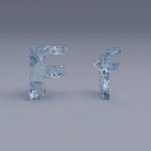 letter f 3D model