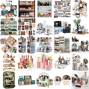 A large set of 25 cosmetics sets