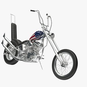 easy rider motorcycle 3d model